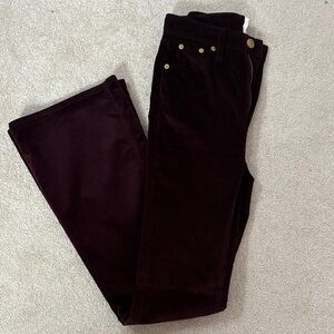 NWOT rag & bone Deep Burgundy corduroy pants